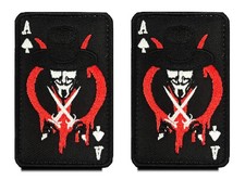 Lot de 2 badges de la mort Ace of Spades Film V Poker Broderie Patch avec cro...