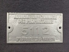 Rare ancienne plaque
