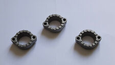 KAWASAKI S2 350 1971-72,LOT DE 3 COLERETTES  D ÉCHAPPEMENT COMME NEUF