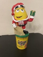 M&M'S Jaune Père Noël figurine distributeur De Bonbons Cadeaux Lutin Vide