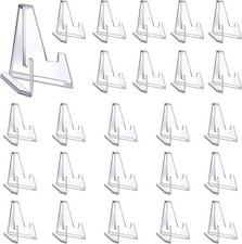 30 Pieces Mini Easel, Small Plastic Easel Display Stand Easel Acrylic Coin