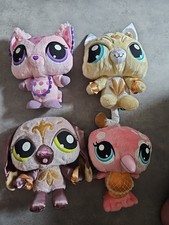Lot De 4 Peluches officielles Littlest Petshop LPS - 19 cm 2009 2010