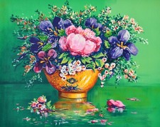 RAGARU Alain : vase doré