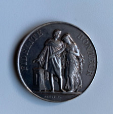 MEDAILLE EN  ARGENT  MARIAGE  FIDELITE BONHEUR ( Petit.Fv). ANNEES 1800.