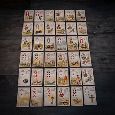 ancien jeu de carte divinatoire lenormand tarot marseille cartomancie