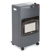 Wiltec Chauffage d'appoint à gaz Infrarouge Noir 7,5kg 1,4kw-4,2kw Pliable Poêle