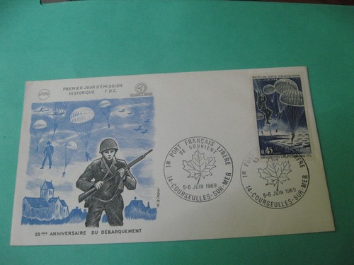 Enveloppe 1er jour - 1969,, 25è