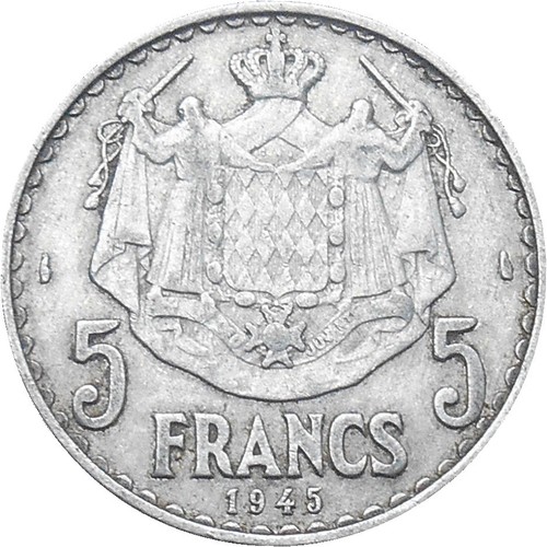 Monaco francs 1945 122 - francs, km#122