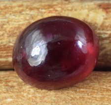 Pierre précieuse cabochon ovale rubis rouge naturel 21,85 ct certifiée E17531...