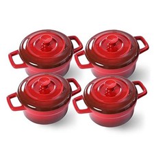  Mini Ceramic Round Cocotte