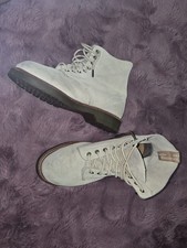 Cream Colored Doc Marten