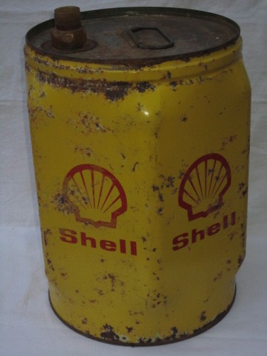 Ancien bidon shell - 25, litres