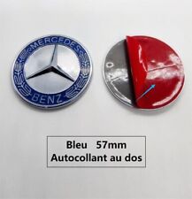 Logo Capot Plat Mercedes Bleu