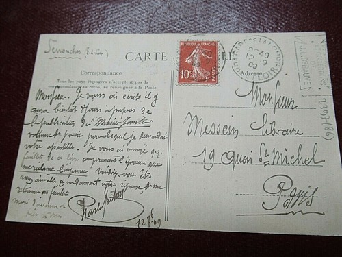 Charles pitou autographe - pitou,