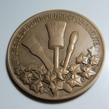 BRONZE MEDAILLE PEINTURE