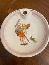ASSIETTE EN PORCELAINE CHAUFFANTE POUR BEBE de LIMOGES vintage années 70