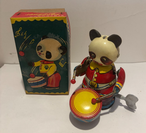 Jouet tôle panda - en,