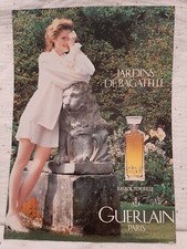 Publicité papier Parfum. Perfume Ad Guerlain Jardins de bagatelle de 1991