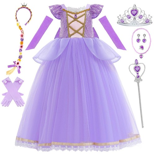 Deguisement robe raiponce - robe,