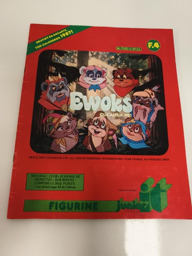 Album autocollants ewoks 1987 - album,