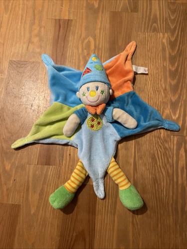 Doudou plat nicotoy clown - mc,