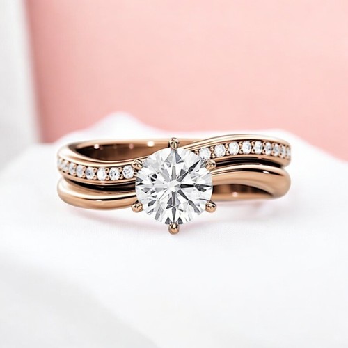 Bague rose carats - rose, cvd