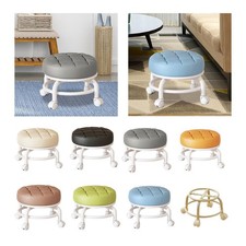 Tabouret à siège bas, roulettes pivotantes universelles pour Garage, Salons