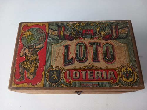 Ancienne boîte jeu loto - ancienne, de