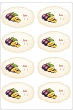 Lot de 16 etiquettes