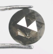 0,44 CT Diamant Naturel Loose Rose Cut 4,4 MM Diamant Sel Et Poivre