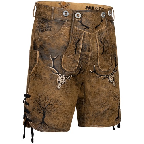 Paulgos homme pantalon cuir - homme,