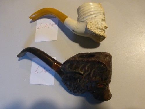 Lot anciennes pipes de - lot,