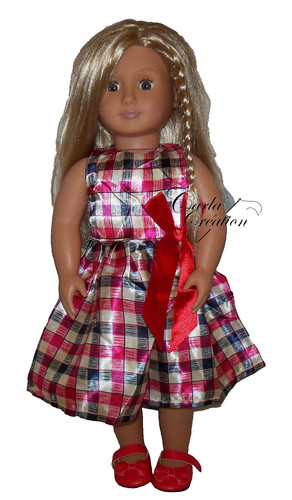 Robe rouge poupée - robe, american