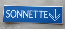 plaque gravée personnalisée SONNETTE, ASCENSEUR, ESCALIER   Format 29 x 100 mm