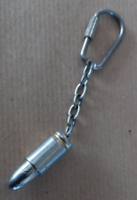 PORTE CLEFS    METAL MILITARIA   "CARTOUCHE 9MM"