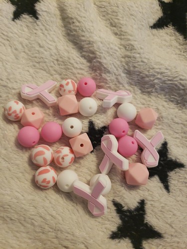 Perles silicone octobre - perles,