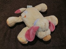 Doudou peluche chien beige