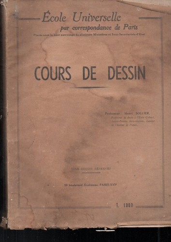 Livre cours dessin sollier - cours,