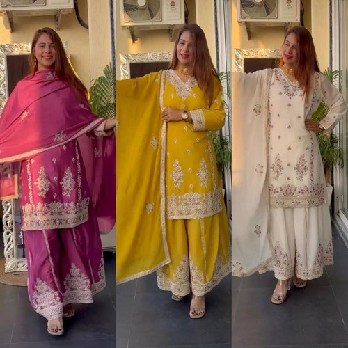 Robe plazzo pakistanaise - robe,