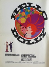 HELLO DOLLY - STREISAND / KELLY / ARMSTRONG - ORIGINAL SMALL FRENCH MOVIE POSTER