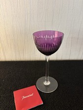 Verre à vin overlay violet modèle Nancy  en cristal de Baccarat