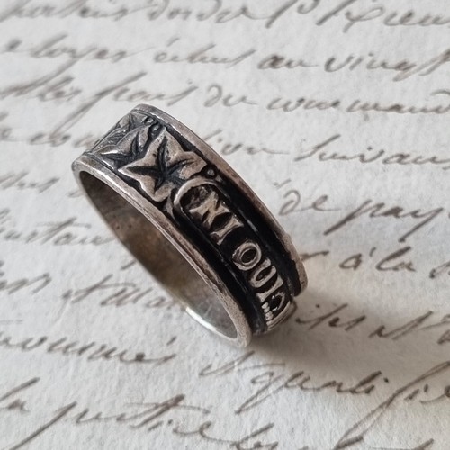 Bague vintage design argent - vintage, en