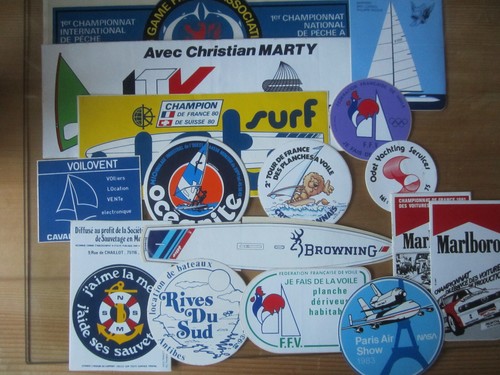 Lot autocollants planche - , à