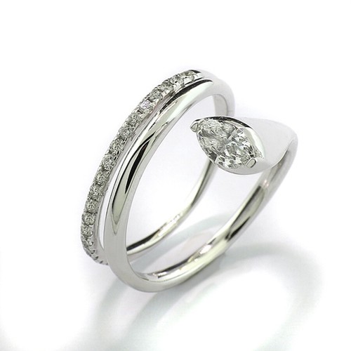Bague solitaire brillant - solitaire, 0,40