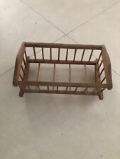 Berceau De Poupée À Bascule En Bois Vintage