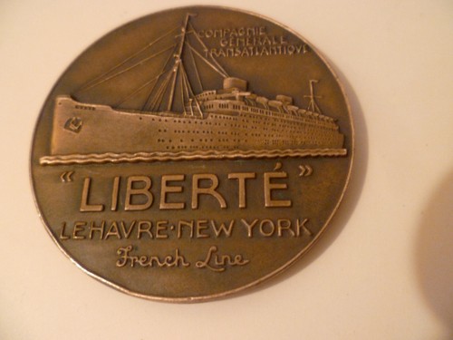 Médaille paquebot liberté - paquebot,