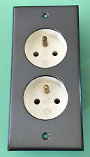 LEGRAND,Haut de Gamme,Prise électrique Laiton Anthracite,140x65mm (Micro-Rayure)