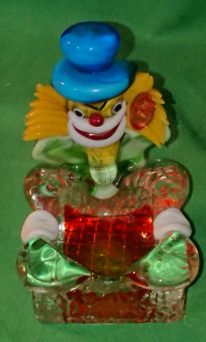 Murano clown cendrier vide - murano,
