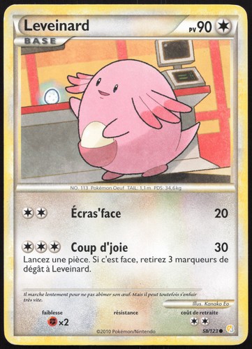 Carte pokémon leveinard - carte,