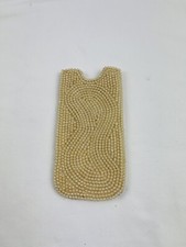 Ancien étui à lunettes brodé de perles